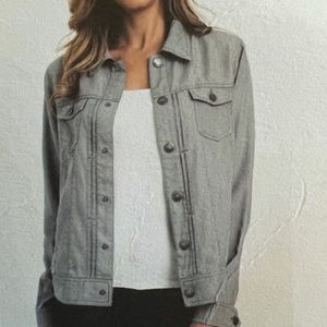 Tahari‎ Women’s Gray Lightweight Jacket Sz. M NWT